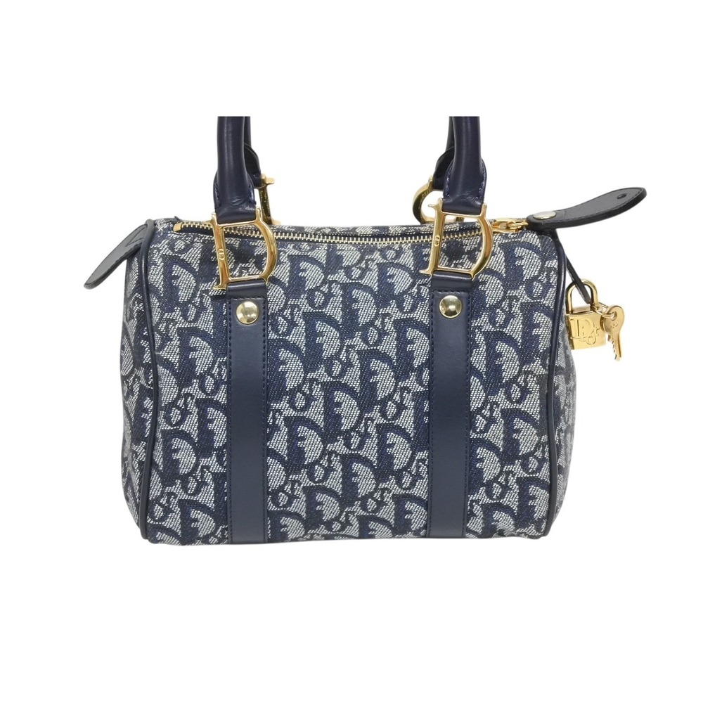 Dior Trotter Speedy Christian Bag Boston Blue Navy